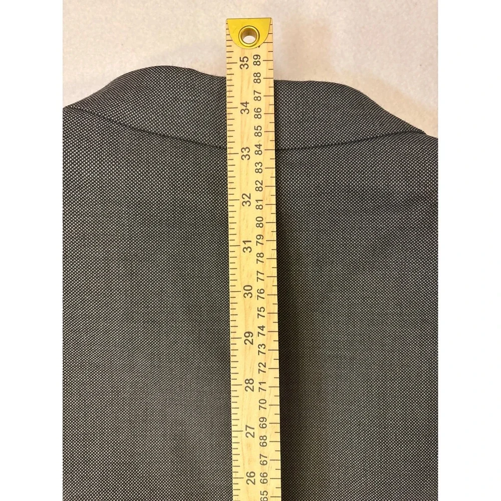 Chaps by Ralph Lauren Mens Grey Micro Pattern 2 Button Blazer Sport Coat 46R